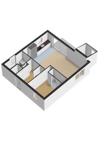 Floorplan - Zeedijk 24-538, 4504 PN Nieuwvliet